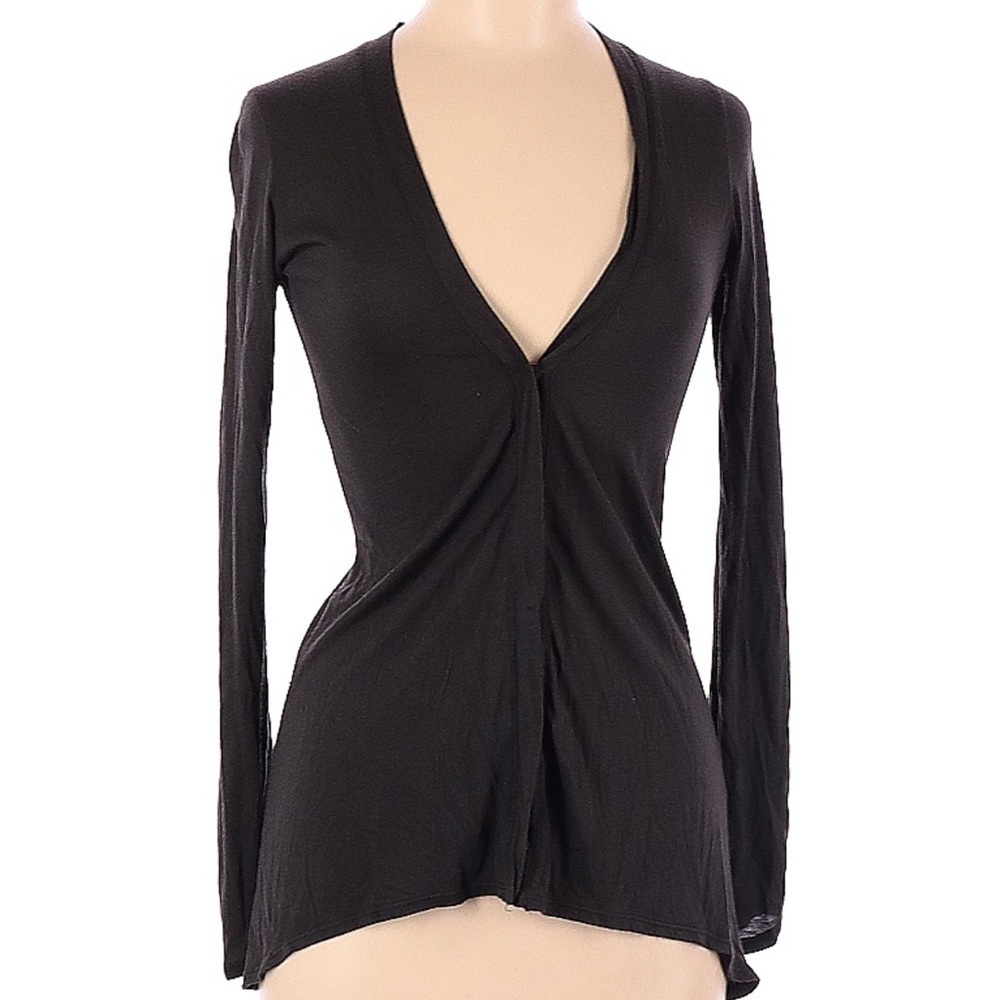 ADAM by Adam Lippes Black Buttoned Cardigan Size 0